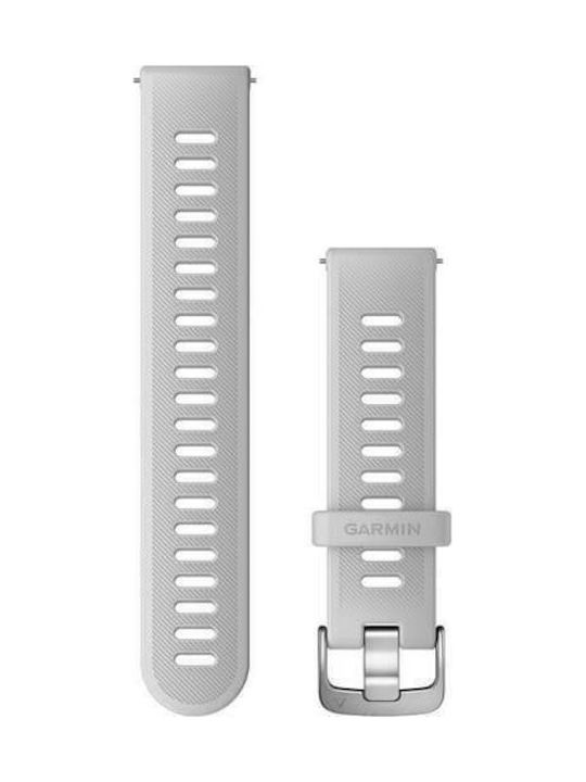 Garmin Quick Release 20mm Λουράκι Σιλικόνης Λευκό (Forerunner 55)