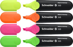 Schneider Job Highlighters 4.5mm Multicolour 4pcs