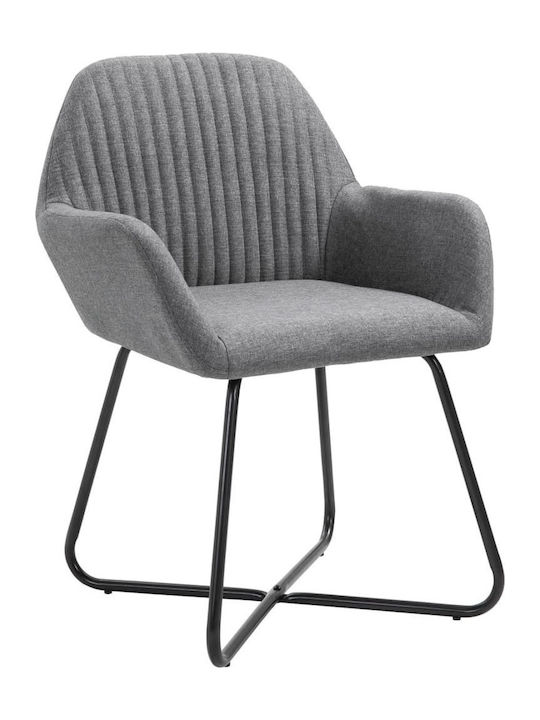 Stühle Speisesaal Dark Grey 2Stück 61x61x84cm