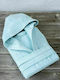 Nima Zen Hooded Bathrobe Aqua 400gr/m² 27444