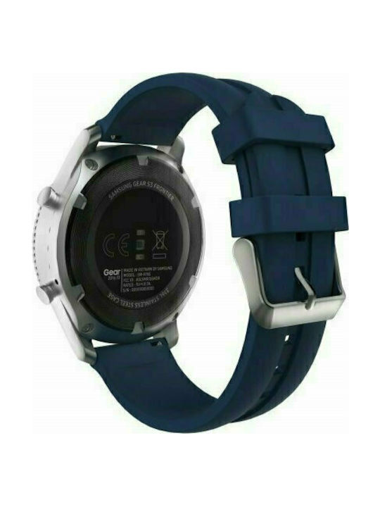QuickFit Sport Curea Silicon Albastru (Galaxy Watch 3 45mm - Ceas Galaxy Watch 3 45mmHuawei Watch 3 / Huawei Watch GT 2 ProHonor GS ProAmazfit GTR 47mm)