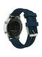 QuickFit Sport Curea Silicon Albastru (Galaxy Watch 3 45mm - Ceas Galaxy Watch 3 45mmHuawei Watch 3 / Huawei Watch GT 2 ProHonor GS ProAmazfit GTR 47mm)
