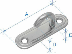 Lalizas Häkchen des Bootes Edelstahl 304 Platte Durchmesser 5mm