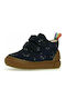 Falcotto High Freedom Kids Suede Boots with Hoop & Loop Closure Blue