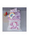 Palamaiki Follow Your Dreams Комплект Бебешки Чаршафи За Количка Памучни Лилав 120x160бр 3бр
