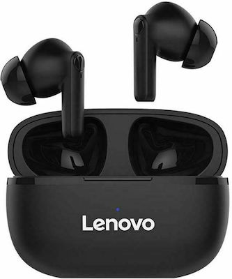 Lenovo HT05 In-ear Bluetooth Handsfree Ακουστικά με Θήκη Φόρτισης Μαύρα