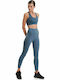 Walk Women's Long Training Legging High Waisted Blue