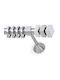Anartisi Metallisch Vorhangstange Leader Einfach Φ25mm 200cm Nickel Satin