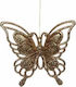 Atmosphera Christmas Butterfly Ornament Gold