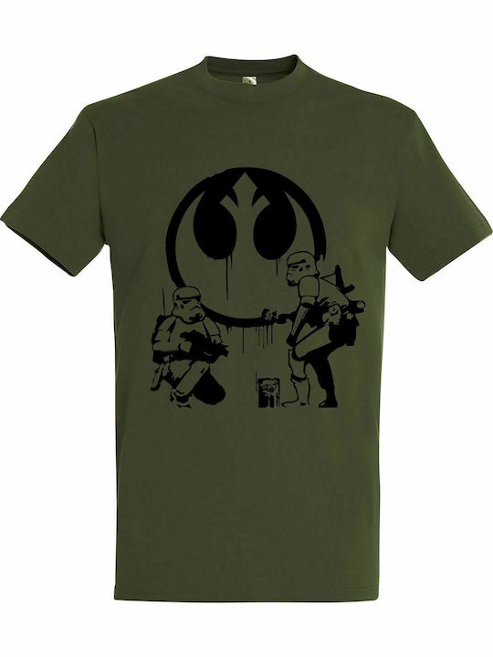 Tshirt Unisex "Troopers Rebelion, Star Wars", Army