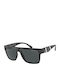 Armani Exchange Men's Sunglasses with Black Horn-Rimmed Frame and Grey Lens AX4113S 807887