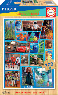 Holz Kinderpuzzle Disney Pixar 100pcs Educa