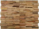 3D Wall Panel Coffee from Recycled Teak Wood 57x18cm 10pcs