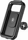 Kewig M18L-A1 Mount Phone Motorcycle with Case for Steering Wheel with Wired (Type-C for iPhone) and Wireless charging (Qi 15W)