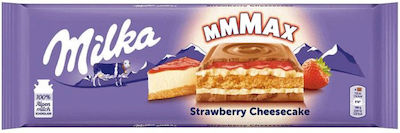 Milka Σοκολάτα Γάλακτος Strawberry Cheesecake 300gr