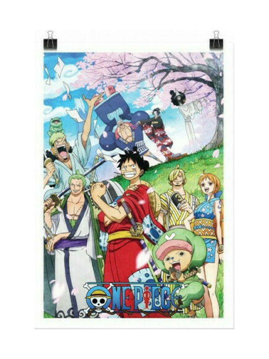 Die Strohhüte in Wano - One Piece, Anime, Poster, 15 x 20 cm.
