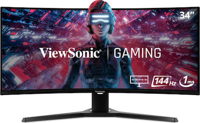 Viewsonic VX3418-2KPC Ultrawide VA Curved Gaming Monitor 34" QHD 3440x1440 144Hz