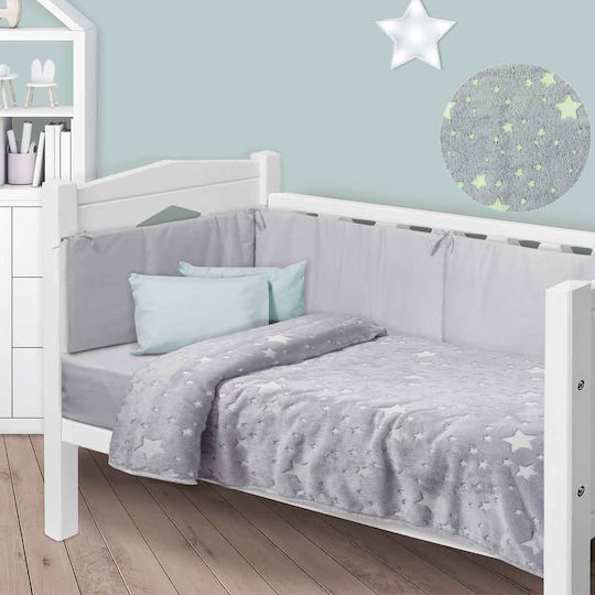 Das Home Blanket Cot 4771 Fleece Gray 110x150cm