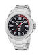 Nautica Tortuga Bay Ανδρικό Ρολόι 44mm Μπαταρίας με Ασημί Μεταλλικό Μπρασελέ