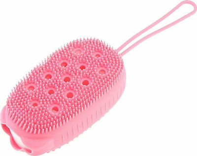 Silicone Bath Brush Exfoliating In Pink Colour 1pcs