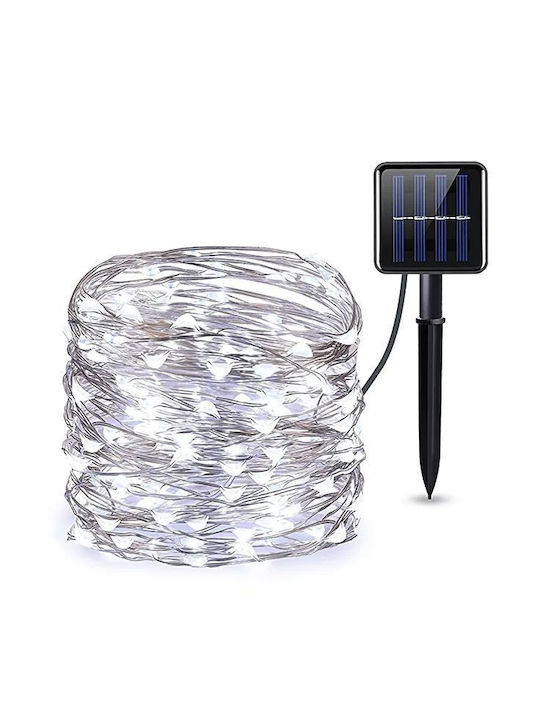 200 Λαμπάκια LED 20μ. Ψυχρό Λευκό Ηλιακά σε Σειρά 200 Λαμπάκια LED 20μ. Ψυχρό Λευκό Ηλιακά σε Σειρά
