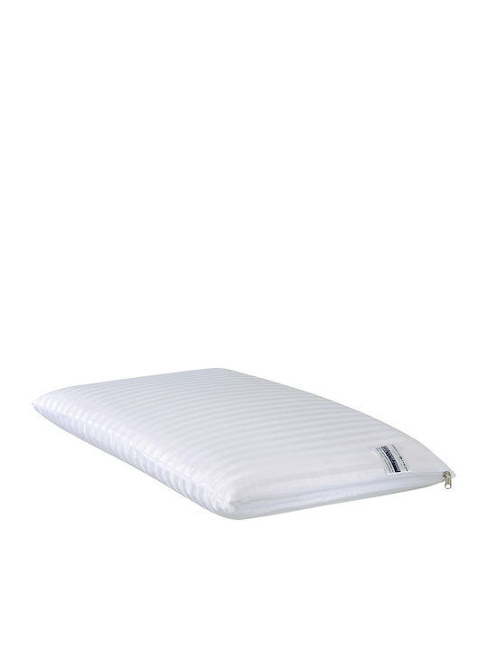 Greco Strom Satin Stripes Μαξιλάρι Ύπνου Memory Foam 40x70x12cm