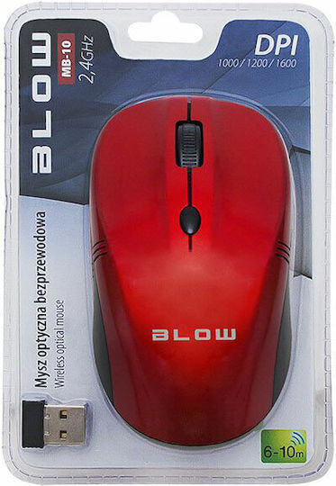 Blow MB-10 Ασύρματο Mini Ποντίκι Κόκκινο