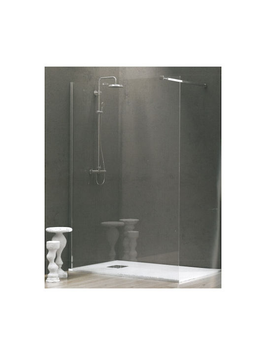 Karag Walkin 1 WAL1C90 Shower Screen for Shower 90x200cm Clear Glass Cromo