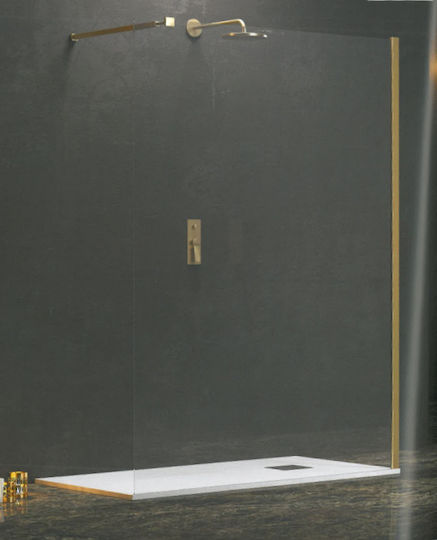 Karag Walkin 1 Разделител на верандата Душ 80x200см Прозрачно стъкло Oro Karag Walkin 1 Разделител на верандата Душ 80x200см Прозрачно стъкло Oro