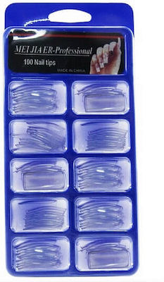 Transparent False Nail Tip Transparent 100pcs