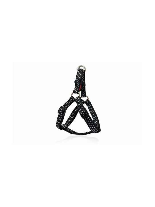 Pet Interest Dog Harness Motivo Dots Black Medi...