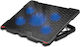 Omega Cooling Pad for Laptop up to 18" with 5 Fans and Illuminated PLCP5FB