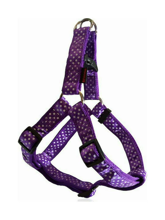 Pet Interest Dog Harness Motivo Dots Purple Lar...