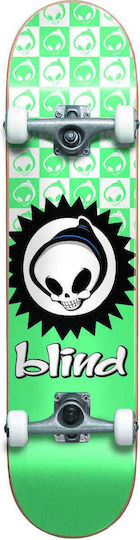 Blind Checkered Reaper Yth FP SFT Complete Shortboard 7.375" Green