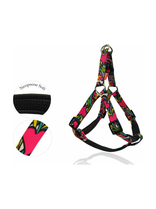 Pet Interest Dog Harness Motivo Cuori X-Small 1...