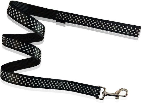 Pet Interest Dog Leash/Lead Strap Dots Small in Black color 1.2m x 1.5cm