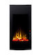 Glow Fire Uranus Wall Mounted Electric Fireplace 1500W 40.8x81.4cm Black