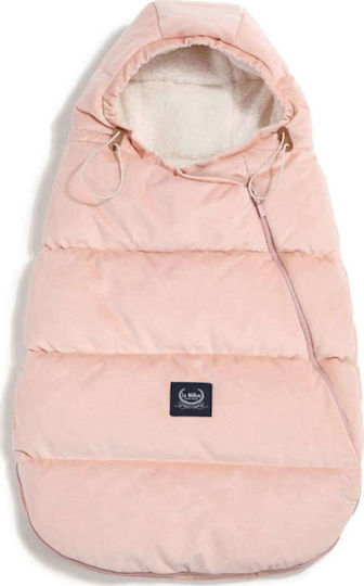 La Millou Aspen Baby Stroller Footmuff Powder Pink with Velvet Lining 85x50cm