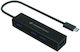 Conceptronic HUBBIES07B USB Hub 4 Ports USB 3.0 with USB-C Connecting to a Computer