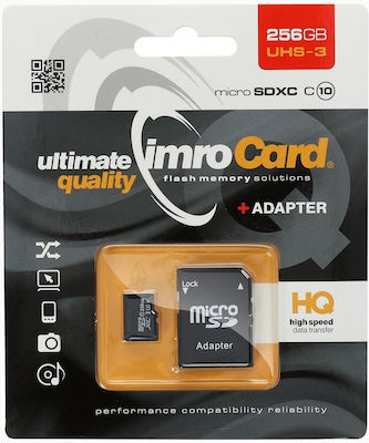 IMRO microSDXC 256GB Class 10 UHS-III με αντάπτορα