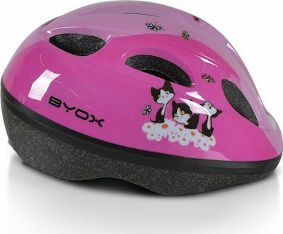 Byox Y03 108947 Kinderfahrrad- / Rollerhelme Fahrrad / Scooter Rosa mit integrierter LED-Lampe