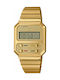 Casio Vintage Edgy Ψηφιακό Ρολόι Μπαταρίας με Χρυσό Μεταλλικό Μπρασελέ