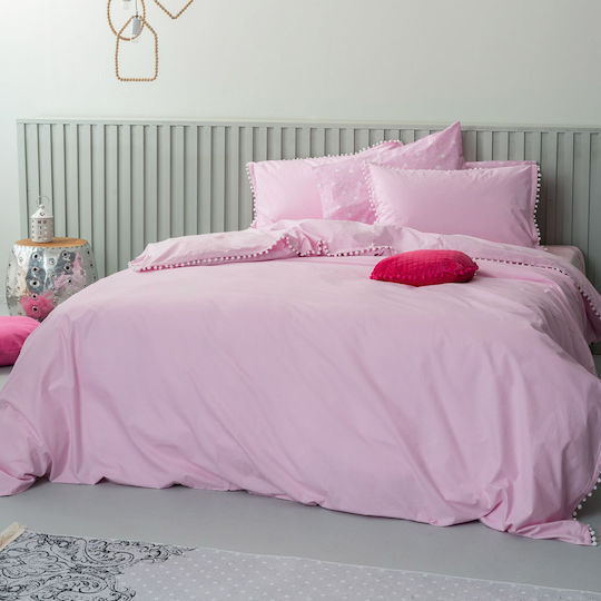 Palamaiki Duvet Cover Cotton Queen 230x240 Pon Pon Lilac