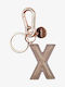 Legami Milano Keychain My X Metallic Monogram Pink