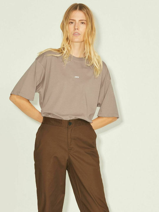 Jack & Jones Women's Oversized T-shirt Brown