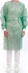 Medwell Unisex Disposable Medical Dressing Gown 10τμχ Green