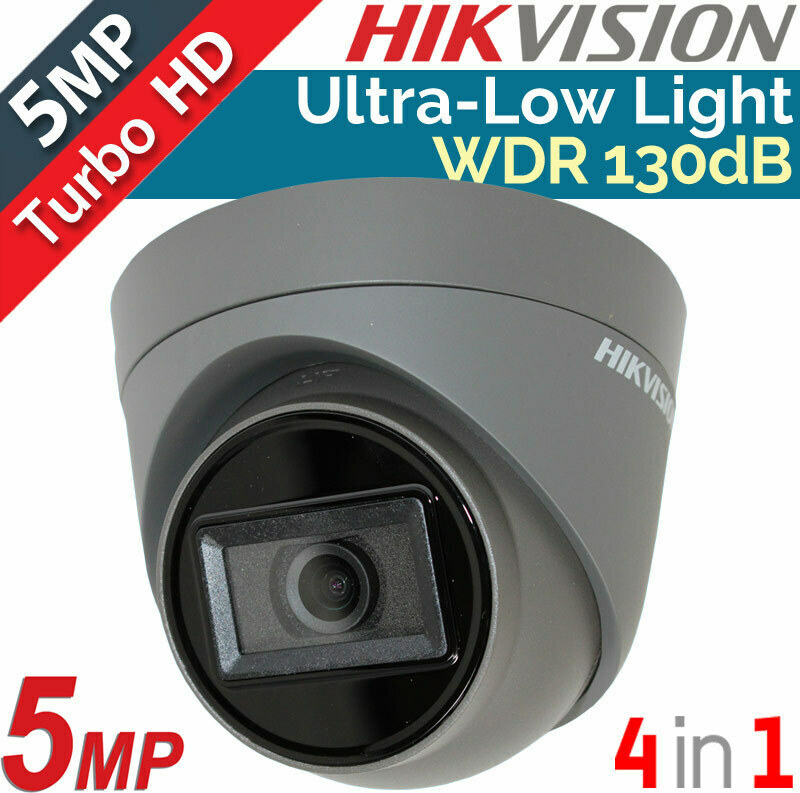 Hikvision DS-2CE78H8T-IT3F CCTV Surveillance Waterproof Camera SD with Lens  2.8mm Gray | Skroutz.cy