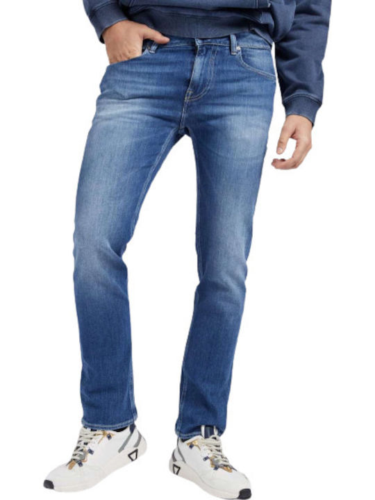Guess Ανδρικό Παντελόνι Τζιν σε Slim Εφαρμογή Μπλε