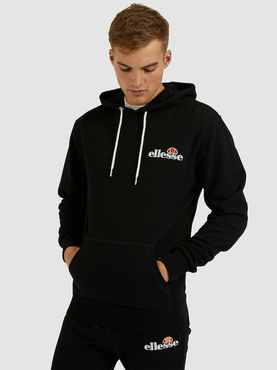 Ellesse Primero Φούτερ Μαύρο με Κουκούλα