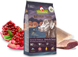 Granata Pet Foods Natural Taste 12kg Ξηρά Τροφή για Ενήλικους Σκύλους με Πάπια και Πέστροφα